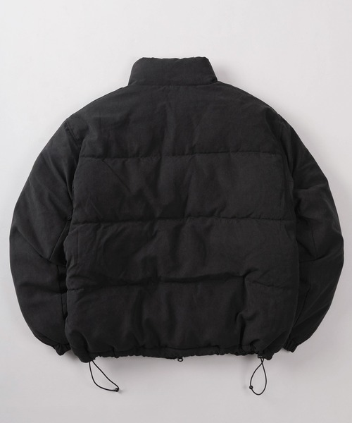 R売り切り希望/気まぐれ値引き　フーディッドパファージャケット セール】【72】PUレザー/フェイクスウェード パファージャケット