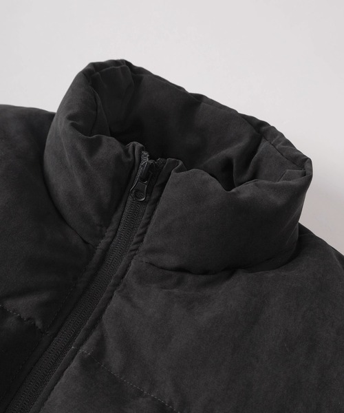 セール】【72】PUレザー/フェイクスウェード パファージャケット