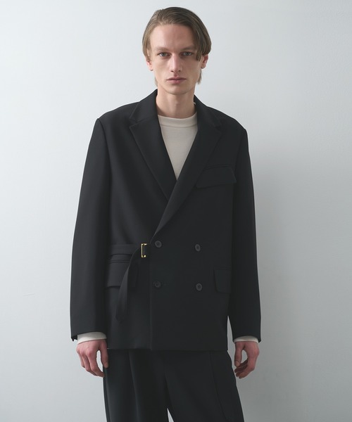 ジャケット・アウター Double Satin Tailored Tie Locken Jacket CULLNI（クルニ）の「23-AW-027 Double Satin Tie Locken Jacket