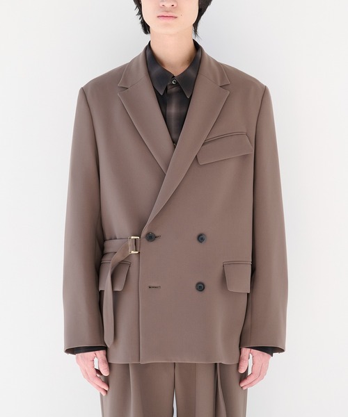 CULLNI（クルニ）の「【CULLNI】別注 Tie Locken Jacket/別注 タイロッケンジャケット（テーラードジャケット・メンズ・ブラック/グレイッシュベージュ/ネイビー/ホワイト/モカ・1/2）」の15枚目の写真