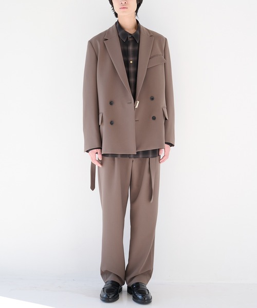 CULLNI（クルニ）の「【CULLNI】別注 Tie Locken Jacket/別注 タイロッケンジャケット（テーラードジャケット・メンズ・ブラック/グレイッシュベージュ/ネイビー/ホワイト/モカ・1/2）」の7枚目の写真