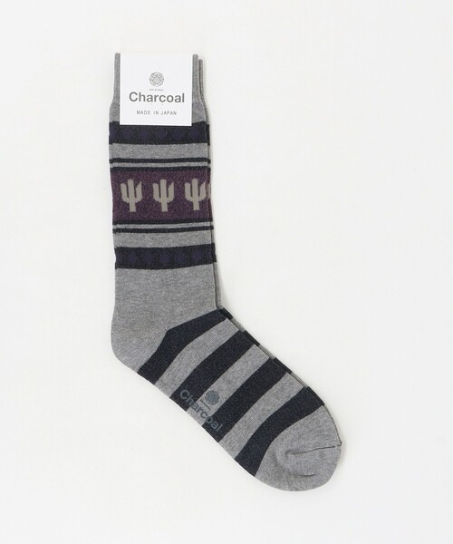 Steven Alan(スティーブンアラン)の「<ORIGINAL Charcoal> TREE SOCKS/ソックス(ソックス/靴下・メンズ・ホワイト/グレー系・FREE)」の1枚目の写真