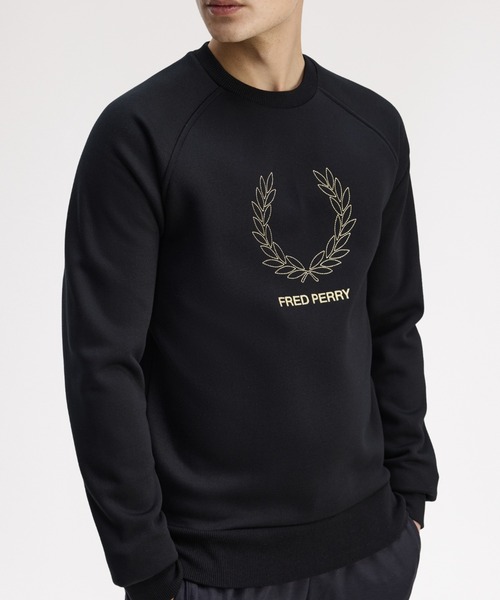 FRED PERRY｜フレッドペリー（メンズ）のスウェット（ブラック/黒色系