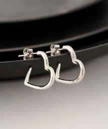 BEAUTY&YOUTH UNITED ARROWS | キュービックジルコニア ライン ハート ピアス(ピアス(両耳用))