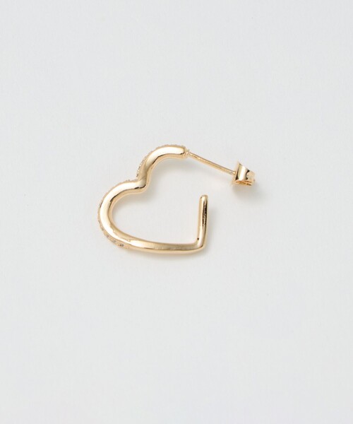 BEAUTY&YOUTH UNITED ARROWS（ビューティーアンドユースユナイテッドアローズ）の「キュービックジルコニア ライン ハート ピアス（ピアス（両耳用）・レディース・シルバー/ゴールド・FREE）」の5枚目の写真