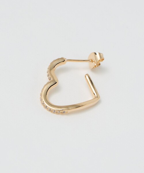BEAUTY&YOUTH UNITED ARROWS（ビューティーアンドユースユナイテッドアローズ）の「キュービックジルコニア ライン ハート ピアス（ピアス（両耳用）・レディース・シルバー/ゴールド・FREE）」の6枚目の写真