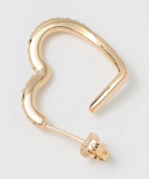 BEAUTY&YOUTH UNITED ARROWS（ビューティーアンドユースユナイテッドアローズ）の「キュービックジルコニア ライン ハート ピアス（ピアス（両耳用）・レディース・シルバー/ゴールド・FREE）」の8枚目の写真