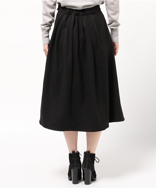 CIAOPANIC（チャオパニック）の「【Ciaopanic】中厚フラノタックギャザースカート（スカート・レディース・グレー/ブラック・FREE）」の8枚目の写真