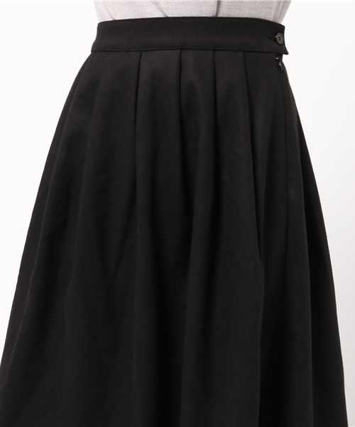 CIAOPANIC（チャオパニック）の「【Ciaopanic】中厚フラノタックギャザースカート（スカート・レディース・グレー/ブラック・FREE）」の9枚目の写真