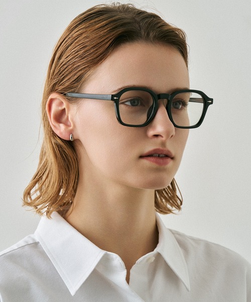 NUEF （ヌエフ）の「ウェリントン型｜クリアレンズ｜トレンド｜紫外線対策｜UVカット｜眼鏡｜NUEF｜（メガネ・レディース・ブラウン/ブラック・FREE）」の9枚目の写真