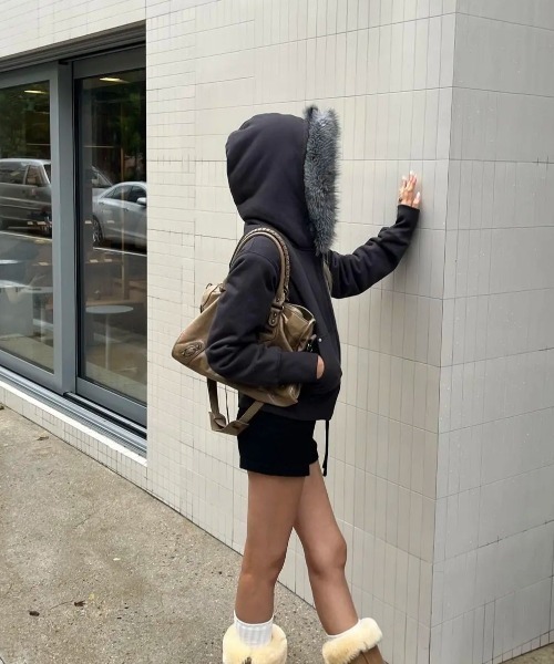 セール】[MADE] エクシブファーフードジップアップ（パーカー