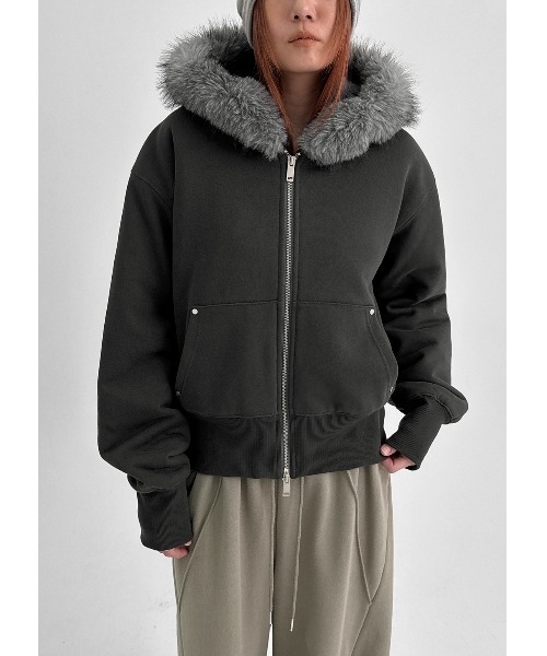 BLACKUP（ブラックアップ）の「[MADE] エクシブファーフードジップ