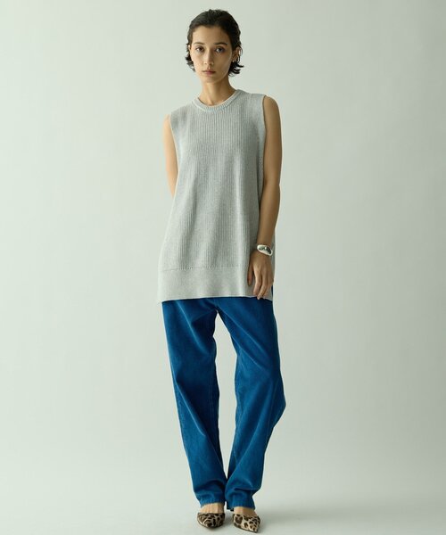 Drawing Numbers（ドローイング ナンバーズ）の「【Drawing Numbers】カタアゼベスト（ニット/セーター・レディース・ライトグレー/ブラック・38）」の13枚目の写真