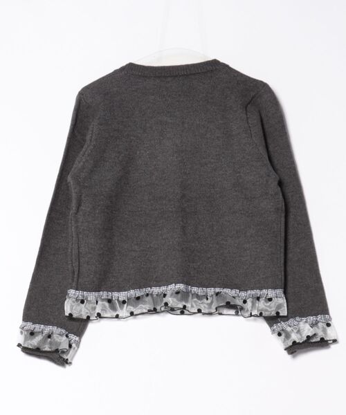 STAY MOTION（ステイモーション）の「【WEB限定】アソートフリルニットカーディガン［韓国ファッション ガーリー］≪AW新作≫（カーディガン/ボレロ・レディース・チャコールグレー/グレー/アイボリー・F）」の14枚目の写真