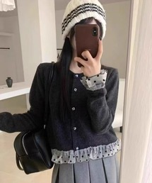 STAY MOTION | 【WEB限定】アソートフリルニットカーディガン［韓国ファッション ガーリー］≪AW新作≫(カーディガン/ボレロ)