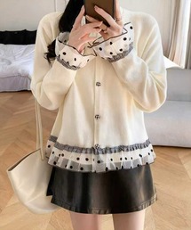 STAY MOTION | 【WEB限定】アソートフリルニットカーディガン［韓国ファッション ガーリー］≪再入荷≫(カーディガン/ボレロ)