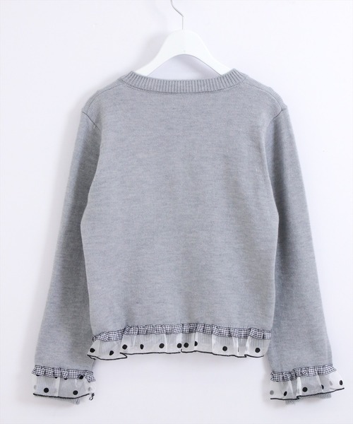 STAY MOTION（ステイモーション）の「【WEB限定】アソートフリルニットカーディガン［韓国ファッション ガーリー］≪AW新作≫（カーディガン/ボレロ・レディース・チャコールグレー/グレー/アイボリー・F）」の12枚目の写真