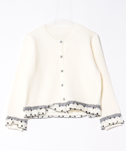 STAY MOTION（ステイモーション）の「【WEB限定】アソートフリルニットカーディガン［韓国ファッション ガーリー］≪AW新作≫（カーディガン/ボレロ・レディース・チャコールグレー/グレー/アイボリー・F）」の15枚目の写真