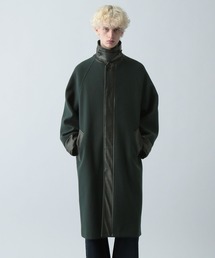 ダークグリーン ステンカラーコート THE FLAGSHIP】ヴィンテージギャバジン ステンカラー