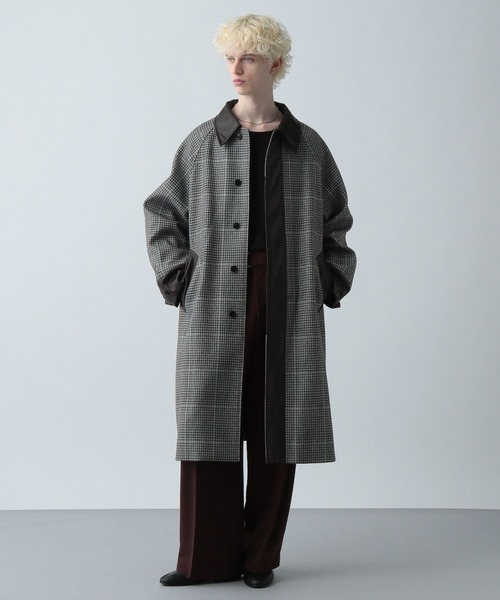 HARE(ハレ)の「ウーリーテックキリカエステンコート(HARE)(ステンカラーコート・メンズ・ブラック/グリーン/ベージュ系その他・SMALL/MEDIUM)」の18枚目の写真