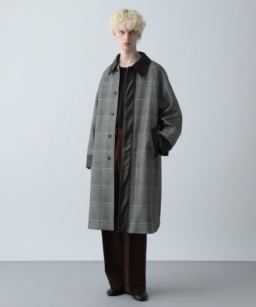 HARE(ハレ)の「ウーリーテックキリカエステンコート(HARE)(ステンカラーコート・メンズ・ブラック/グリーン/ベージュ系その他・SMALL/MEDIUM)」の19枚目の写真