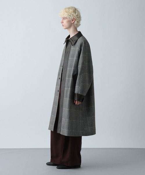 HARE(ハレ)の「ウーリーテックキリカエステンコート(HARE)(ステンカラーコート・メンズ・ブラック/グリーン/ベージュ系その他・SMALL/MEDIUM)」の20枚目の写真