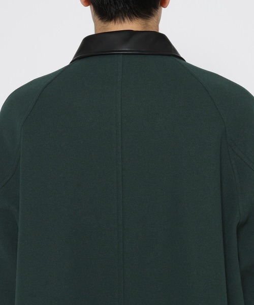 HARE(ハレ)の「ウーリーテックキリカエステンコート(HARE)(ステンカラーコート・メンズ・ブラック/グリーン/ベージュ系その他・SMALL/MEDIUM)」の4枚目の写真