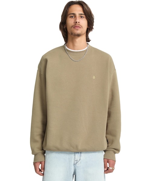 VOLCOM（ボルコム）の「【VOLCOM/ボルコム】SINGLE STONE PW CREW/ボルコムクルーネックライトスウェットトレーナー（Tシャツ/カットソー・メンズ・グレー系その他/ベージュ系その他・MEDIUM/LARGE/X-LARGE）」の8枚目の写真