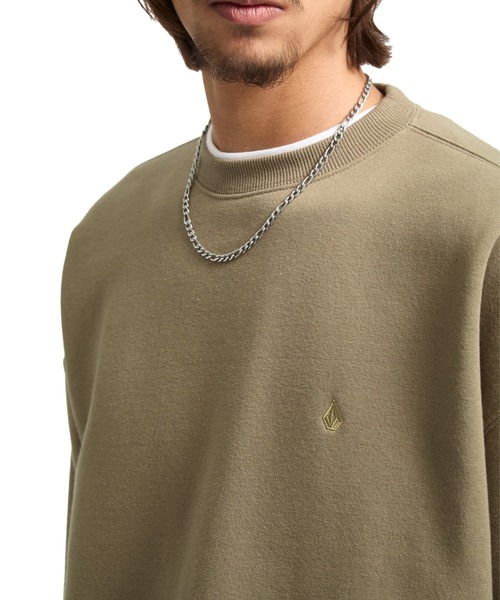 VOLCOM（ボルコム）の「【VOLCOM/ボルコム】SINGLE STONE PW CREW/ボルコムクルーネックライトスウェットトレーナー（Tシャツ/カットソー・メンズ・グレー系その他/ベージュ系その他・MEDIUM/LARGE/X-LARGE）」の5枚目の写真