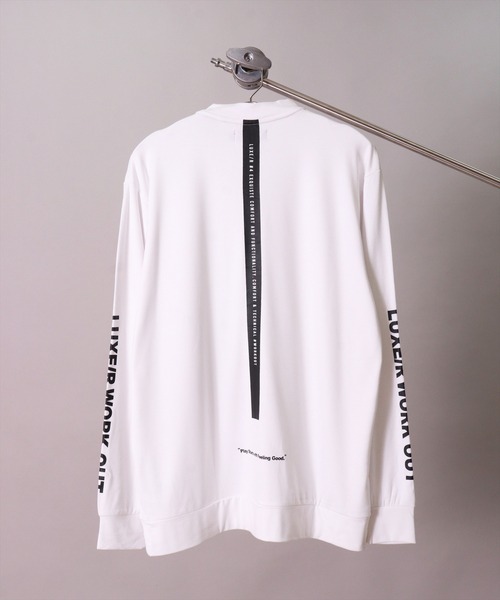 LUXE/R GOLF（ラグジュ ゴルフ）の「(RM)【LUXE/R GOLF】ストレッチ スムース モックネック プルオーバー（Tシャツ/カットソー・メンズ・オフホワイト/オリーブ/ブラック・M/L/XL）」の4枚目の写真