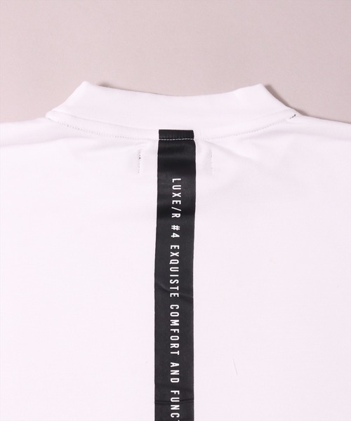 LUXE/R GOLF（ラグジュ ゴルフ）の「(RM)【LUXE/R GOLF】ストレッチ スムース モックネック プルオーバー（Tシャツ/カットソー・メンズ・オフホワイト/オリーブ/ブラック・M/L/XL）」の9枚目の写真