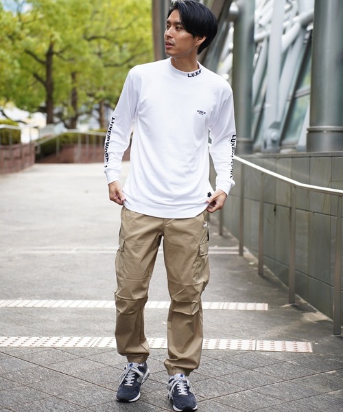 LUXE/R GOLF（ラグジュ ゴルフ）の「(RM)【LUXE/R GOLF】ストレッチ スムース モックネック プルオーバー（Tシャツ/カットソー・メンズ・オフホワイト/オリーブ/ブラック・M/L/XL）」の21枚目の写真