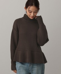 GLOBAL WORK | MATINEE LINE/ペプラムハイネックプルオーバー/611158(ニット/セーター)