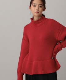 GLOBAL WORK | MATINEE LINE/ペプラムハイネックプルオーバー/611158(ニット/セーター)