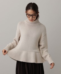 GLOBAL WORK | MATINEE LINE/ペプラムハイネックプルオーバー/611158(ニット/セーター)