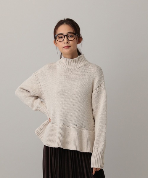 MATINEE LINE/ペプラムハイネックプルオーバー/611158（ニット