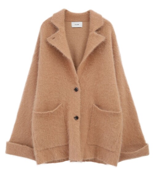 ジャケット・アウター CLANE ANGOLA TAILORED KNIT JACKET CLANE/クラネ】ANGOLA TAILORED KNIT JACKET/アンゴラテーラードニット