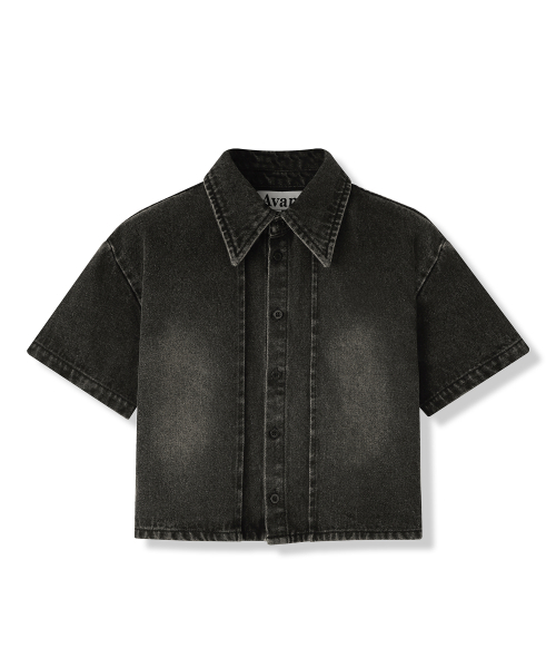 AVANDRESS(アバンドレス )の「Pintuck Chic Denim Shirt BLACK(シャツ/ブラウス・レディース・ブラック・SMALL/MEDIUM)」の2枚目の写真