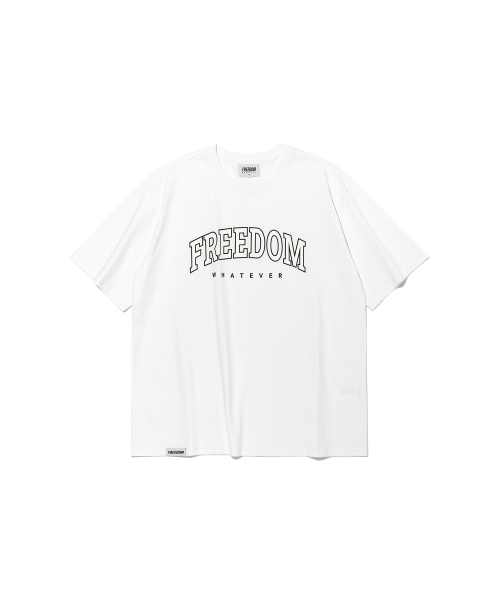 FREEDOM(フリーダム)の「アーチロゴセミオーバーフィットTシャツ(ホワイト)(Tシャツ/カットソー・メンズ・その他・LARGE/X-LARGE/2XL/3XL/4XL)」の2枚目の写真