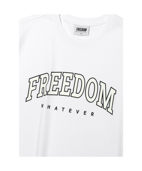 FREEDOM(フリーダム)の「アーチロゴセミオーバーフィットTシャツ(ホワイト)(Tシャツ/カットソー・メンズ・その他・LARGE/X-LARGE/2XL/3XL/4XL)」の4枚目の写真