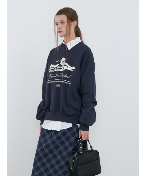 Kijun(キジュン)の「Hotel Pullover UNISEX Navy(スウェット・レディース・その他・SMALL/MEDIUM/LARGE)」の5枚目の写真