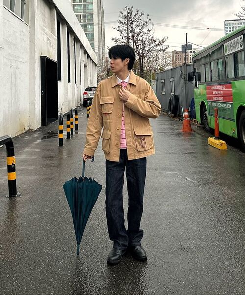 SINOON(シヌーン)の「Stripe PK Shirt (Pink)(ポロシャツ・レディース・ピンク・FREE)」の2枚目の写真