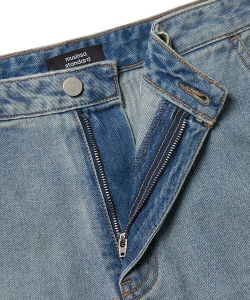 MUSINSA STANDARD（ムシンサスタンダード）の「ワイドカーゴデニムパンツ[スカイブルー]（デニムパンツ・メンズ・その他・40/38/33/27/28/29/42/36/34/32/30/31/26）」の5枚目の写真