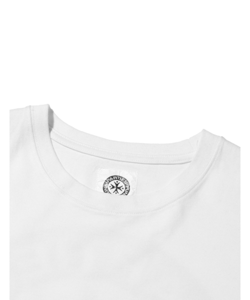 PUNCH DRUNK PARTIES(パンチドランクパーティーズ)の「Circle Logo Narrow Tee (WHITE)(Tシャツ/カットソー・レディース・ホワイト・1/2/3)」の3枚目の写真