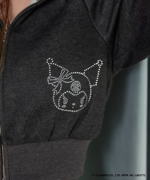 one after another NICE CLAUP（ワンアフターアナザーナイスクラップ）の「【マイメロディ／クロミコラボ】ファー付きパーカー（パーカー・レディース・ピンク/チャコールグレー・FREE）」の16枚目の写真