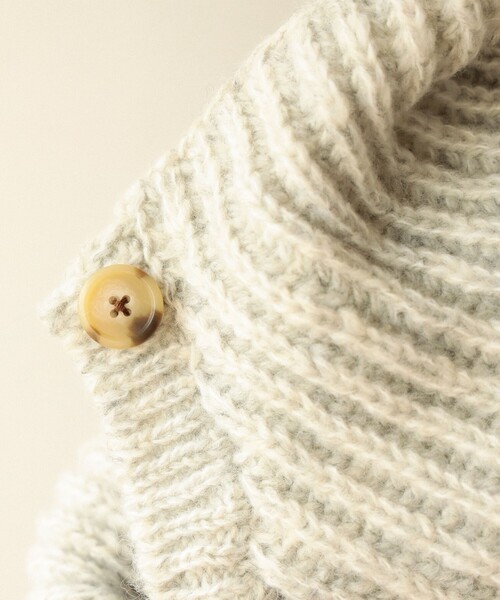 fennica(フェニカ)の「TIME WILL TELL WORKS / ウール ネックウォーマー(マフラー・レディース・グレー/ブラック/ベージュ・ONE SIZE)」の4枚目の写真