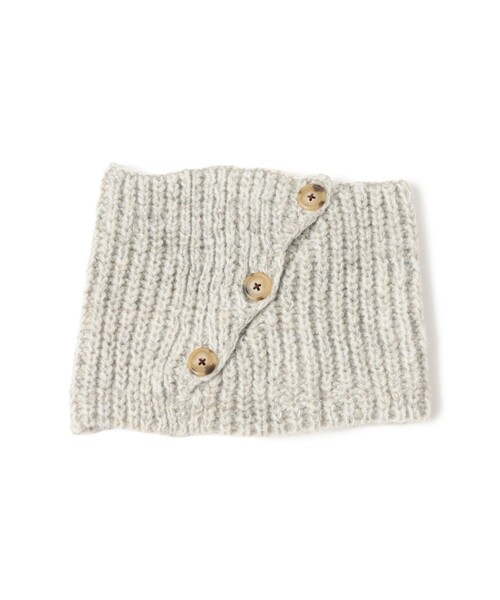 fennica(フェニカ)の「TIME WILL TELL WORKS / ウール ネックウォーマー(マフラー・レディース・グレー/ブラック/ベージュ・ONE SIZE)」の5枚目の写真