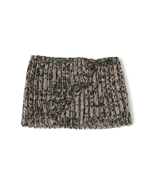 fennica(フェニカ)の「TIME WILL TELL WORKS / ウール ネックウォーマー(マフラー・レディース・グレー/ブラック/ベージュ・ONE SIZE)」の9枚目の写真