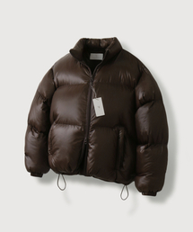 MOOD INSIDE（ムードインサイド）の「男女共用グロッシープファーショートパディング_Glossy Brown（ダウンジャケット/コート）」