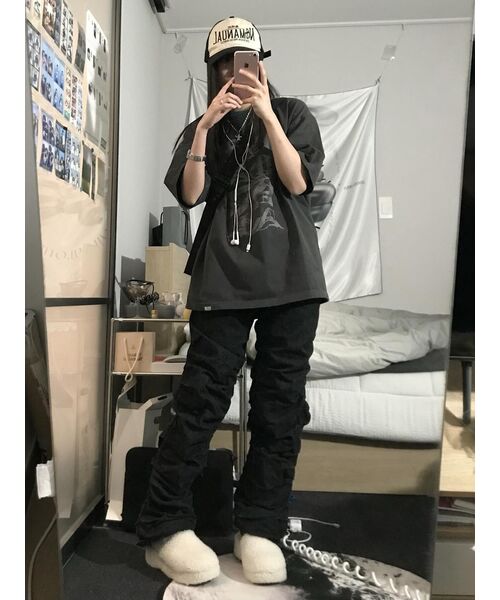 NOMANUAL（NOMANUAL）の「BLACK LETTER T-SHIRT - CHARCOAL（Tシャツ/カットソー・レディース・その他・X-LARGE/LARGE/MEDIUM/SMALL）」の11枚目の写真